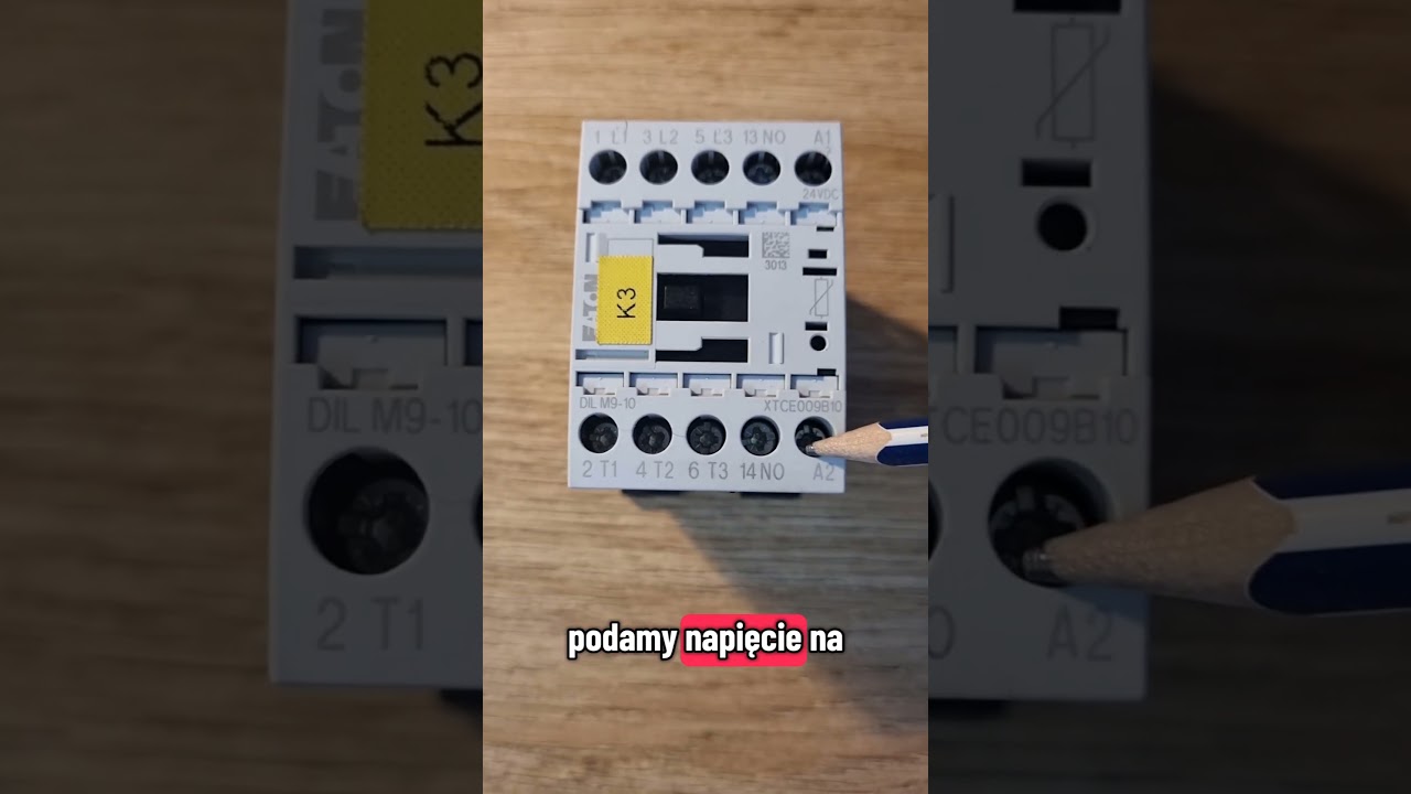 Stycznik - podstawy automatyki.  Jak działa stycznik? #automatyka #plc #automatycznypodcast