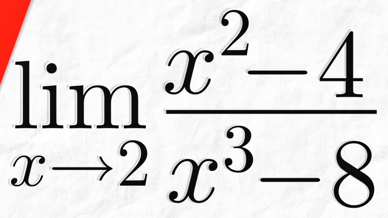 Limit of (x^2-4)/(x^3-8) as x approaches 2 | Calculus 1 Exercises