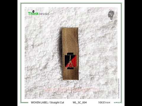Center Fold Woven Label