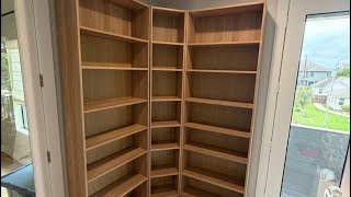 IKEA BILLY Corner Bookcase Installation | Full Assembly & Setup