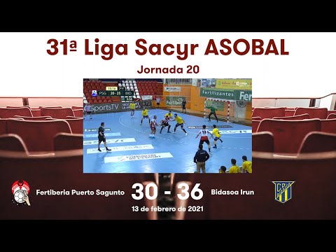 31ª Liga Sacyr ASOBAL J20: Fertiberia Puerto Sagunto - Bidasoa Irun 30-36