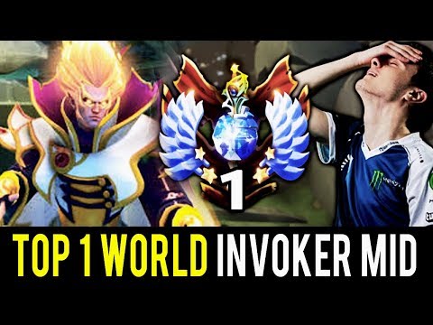 TOP 1 RANK in World mid Invoker vs Miracle Shadow Fiend