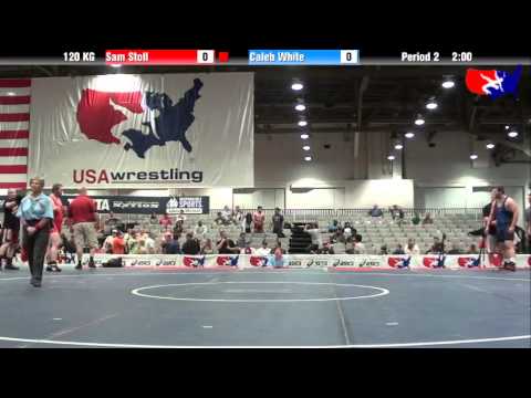 Sam Stoll vs. Caleb White at 2013 Junior Nationals - FILA - GR