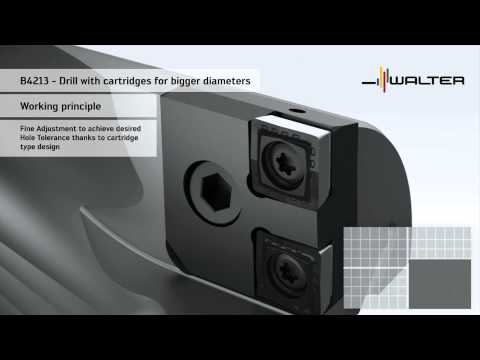 Walter Tools Holemaking B4213 - Drill with cartridges for bigger diameters