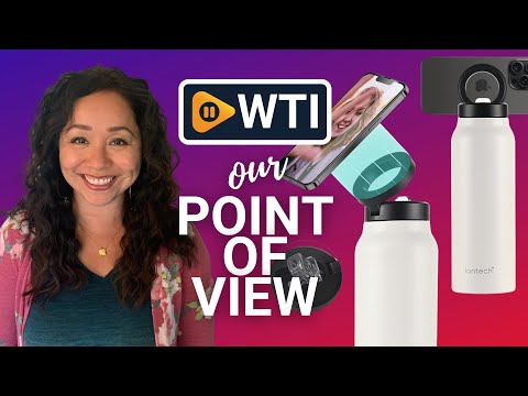 Insulated Water Bottle with Magnetic Phone Holder - WTI product video review