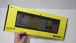 Corsair K55 RGB PRO Keyboard Unboxing And First Review -Tech