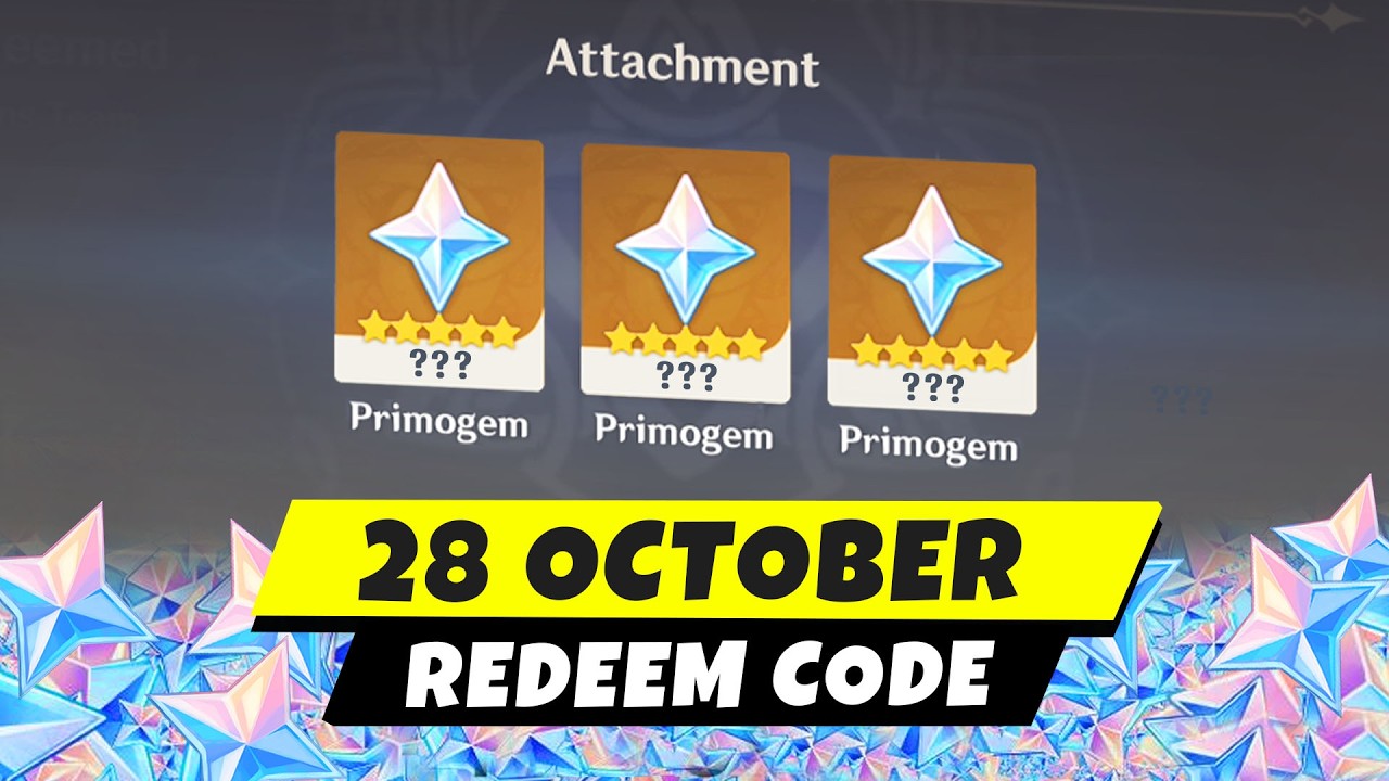 Genshin Impact New Redeem Code (28  October) | How to Redeem Code Genshin Impact 7.2 (Free Primogem)