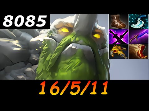 Dota 2 Tiny 8085 MMR 16/5/11 (Kills/Deaths/Assists) Ranked Full Gameplay