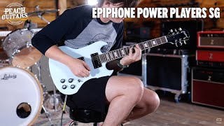 Video thumbnail for No Talking...Just Tones | Epiphone Power Players SG by Peach Guitars
