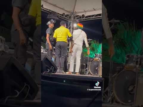 Hungeh Peng and Courtney mac at Irie fm radio in dispute at honorable Marcus Garvey show