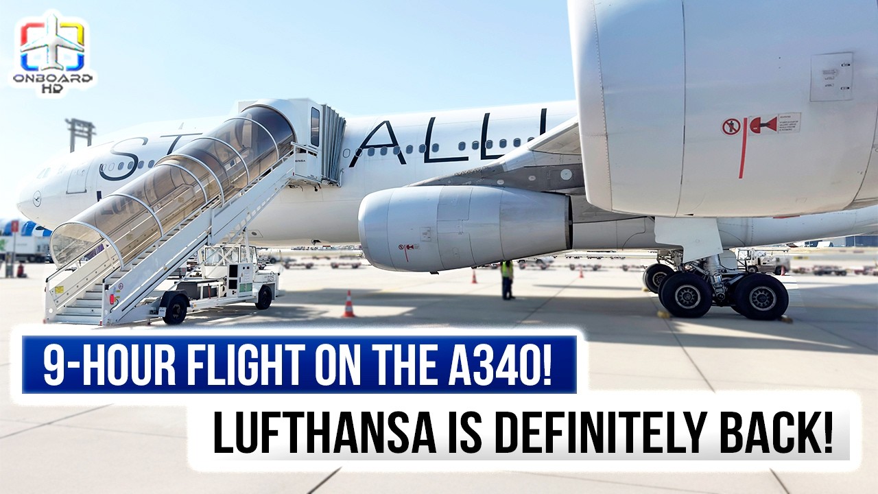 TRIP REPORT | Perfect Flight on Lufthansa A340! | Mumbai to Frankfurt | LUFTHANSA Premium Economy