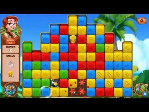 Lost Island Blast Adventure Level 18 No Boosters