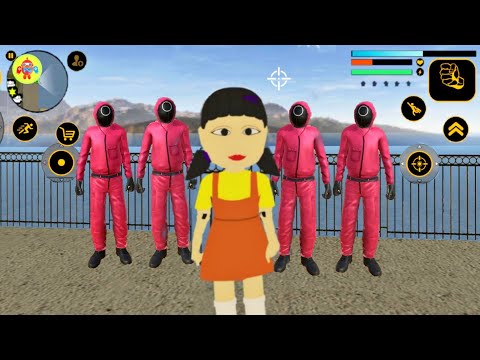 Squid Doll Rope Hero Vice Town #2 - New Gangster Crime City - Android Gameplay