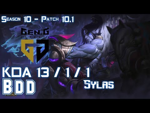 Gen BDD SYLAS vs CASSIOPEIA Mid - Patch 10.1 KR Ranked