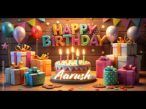 Aarush Happy Birthday | Birthday Songs with name | Birthday Reel | Janmdin | #Ad4beloved