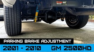 Silverado/Sierra 2500HD Parking Brake Adjustment