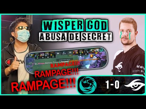 WISPER GOD HACE RAMPAGE Y ABUSA DE TEAM SECRET 😱🔥 TERRIBLE LO QUE ACABA DE PASAR  😈👹