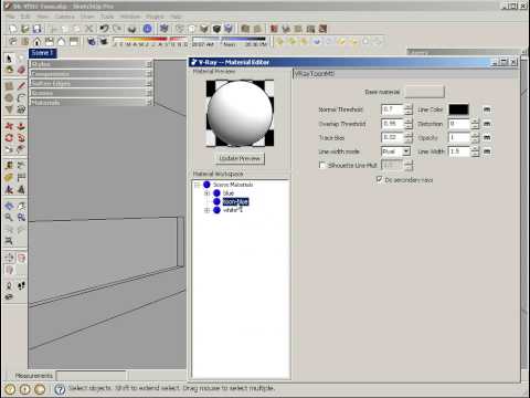 V-Ray for SketchUp V-Ray Toon Tutorial