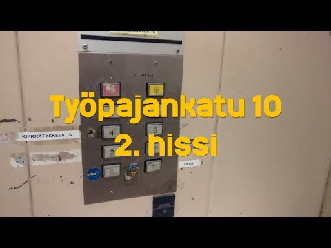 Hissivideo: Työpajankatu 10, Kalasatama, Helsinki, 2. hissi - 1990 Geijer-Hissi (tavarahissi)