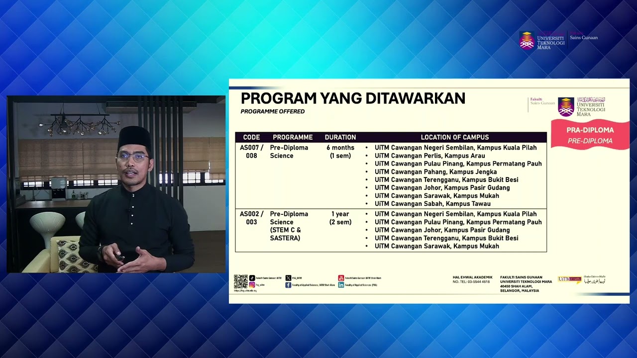 Taklimat Fakulti Sains Gunaan UiTM | JOM MASUK UNIVERSITI 2026