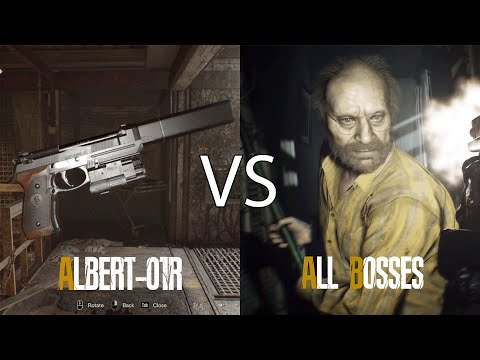 Albert-01R vs All Bosses (Madhouse) | Resident Evil 7