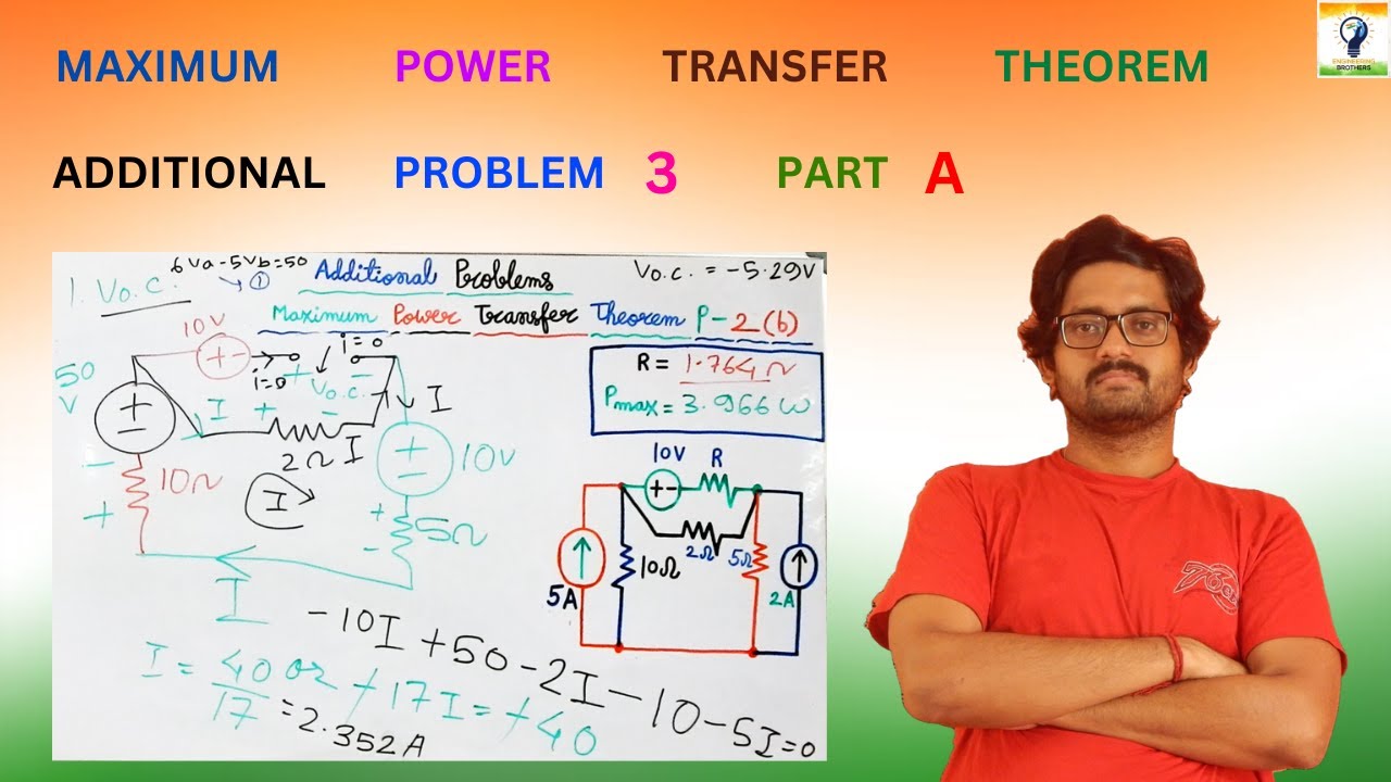 Maximum power transfer theorem additional problem 3 part A