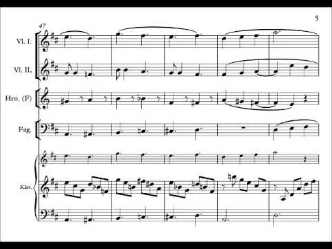 Psalter 23 주는 목자 for two Violins, Horn, Bassoon and Piano