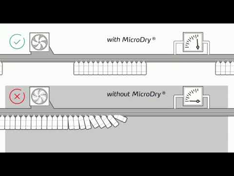 Air conveyor lubrication with microdry