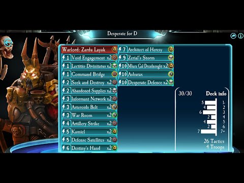 Th-MEME DECK 32: Desperate for D (Zardu Layak) - Horus Heresy Legions