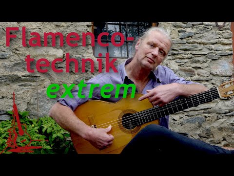 One of the most fascinating techniques on the flamenco guitar - the Alzapúa in the Bulería