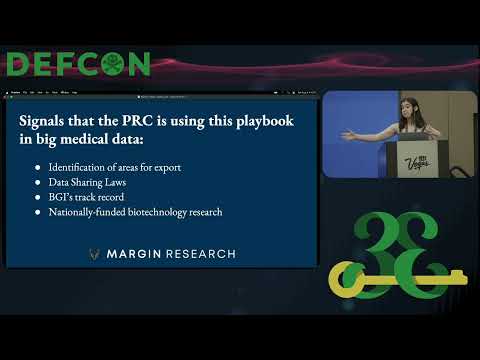 DEF CON 33 - China's Health Sector Ambitions and Info Needs - Amelia Shapiro