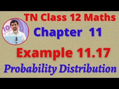 12th Maths Example 11.17 Probability Distributions CHAPTER 11 – TN New SyllabusTN New Syllabus