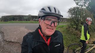 Cycling  through the deep floods of Storm Babet in Lincolnshire October 2023...