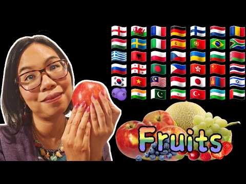 ASMR Whispering 8 Fruits in Different Languages For Sleep 🍈🍒 Mouth Sounds, Nature Sounds