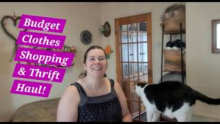 Budget Clothes Shopping & Frugal Thrift Store Haul! Affordable Clothing Options that Help the Planet