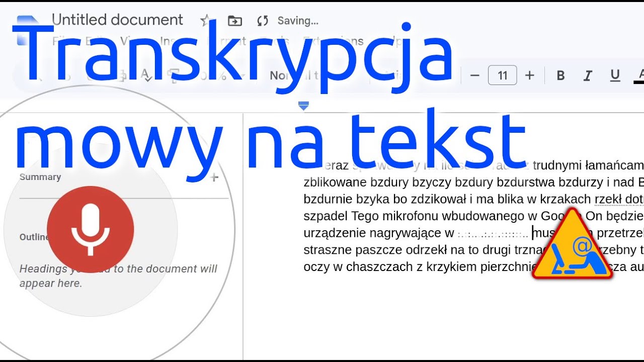 Transkrypcja mowy na tekst