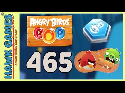 Angry Birds Stella POP Bubble Shooter Level 465 - Walkthrough, No Boosters