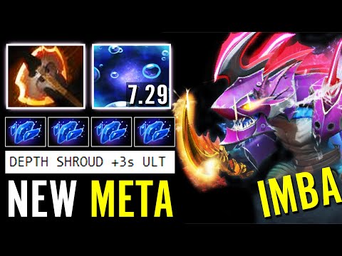 Slark FURY + DEPTH SHROUD! NEW Ability +3s ULT 7.29 New Meta Imba Carry by OG Notail 7.29 Dota 2 Pro