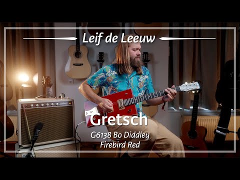 Gretsch G6138 Bo Diddley Firebird Red played by Leif de Leeuw | Demo