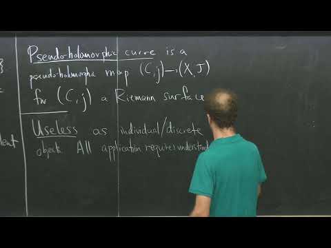 Geometry and algebra of pseudoholomorphic curves - 1