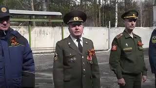 Передача Знамени Победы 5 отряду ОФПС (МЧС). 24 апреля 2015 года