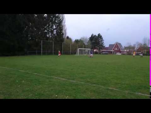 Doelpunt Daan Kruit bij Vogido (0-2)