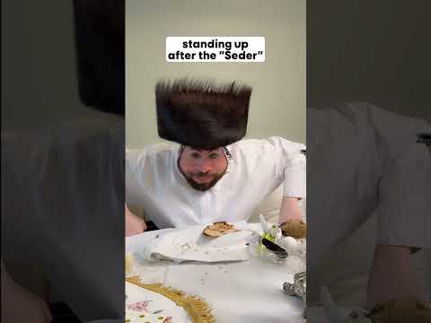Standing up after the Seder 🤣🤣🤣