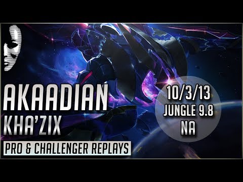 AKAADIAN | Kha'Zix vs Vi - Jungle 9.8 NA | PRO & CHALLENGER REPLAYS | League of Legends