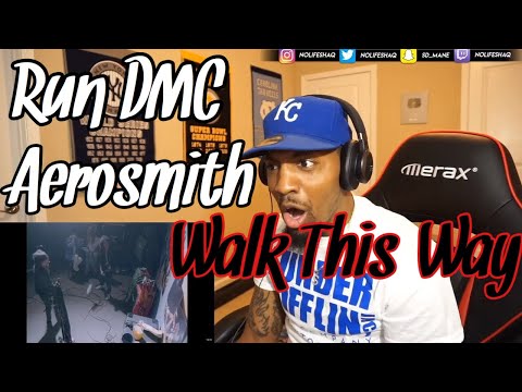 RUN DMC - Walk This Way (Video) ft. Aerosmith (REACTION!!!)