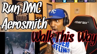 RUN DMC - Walk This Way (Video) ft. Aerosmith (REACTION!!!)