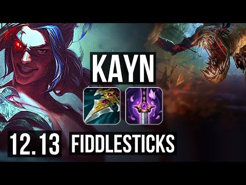 KAYN vs FIDDLESTICKS (JNG) | 4/0/6, 2.0M mastery, 1200+ games | NA Master | 12.13