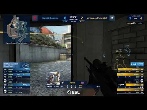 GAMBIT NAFANY CRAZY 4k vs. virtus.pro @OVERPASS |  GF IEM Katowice 2021