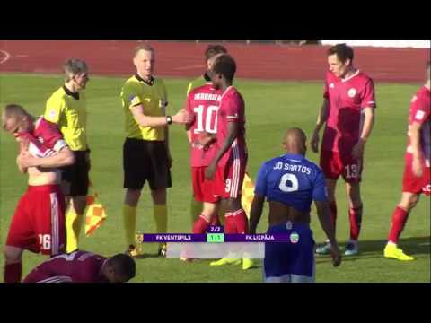 Kurzemes derbijā neizšķirti 1:1 cīnījās mājinieki FK "Ventspils" un FK "Liepāja" futbolisti