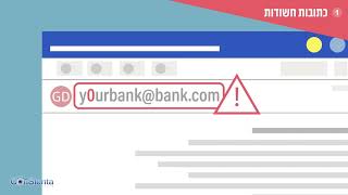 סרטון מודעות עובדים בנושא פישינג - יחידת אבטחת מידע וסייבר, אוניברסיטת תל אביב